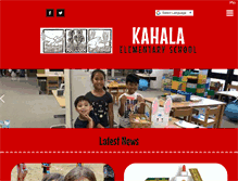 Tablet Screenshot of kahalaelementary.org